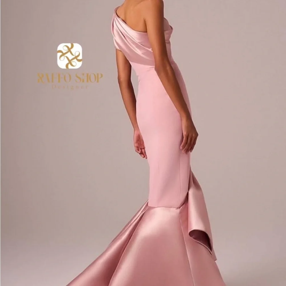 MNM COUTURE Blush Pink Mermaid Gown